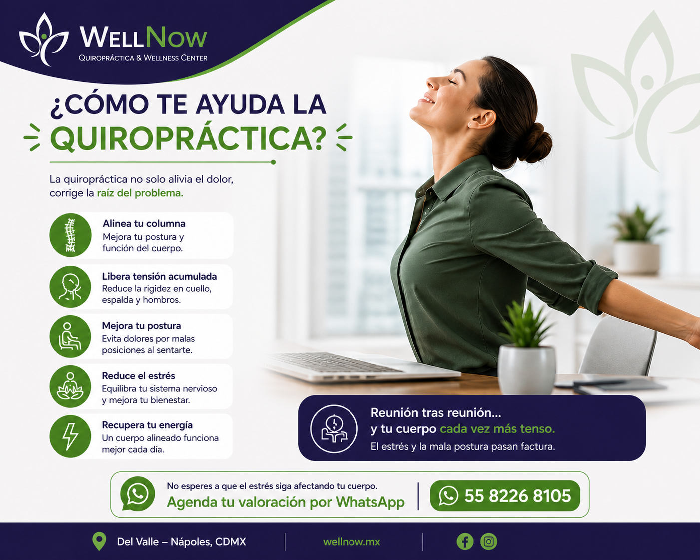como te ayuda la quiropractica en wellnow 1
